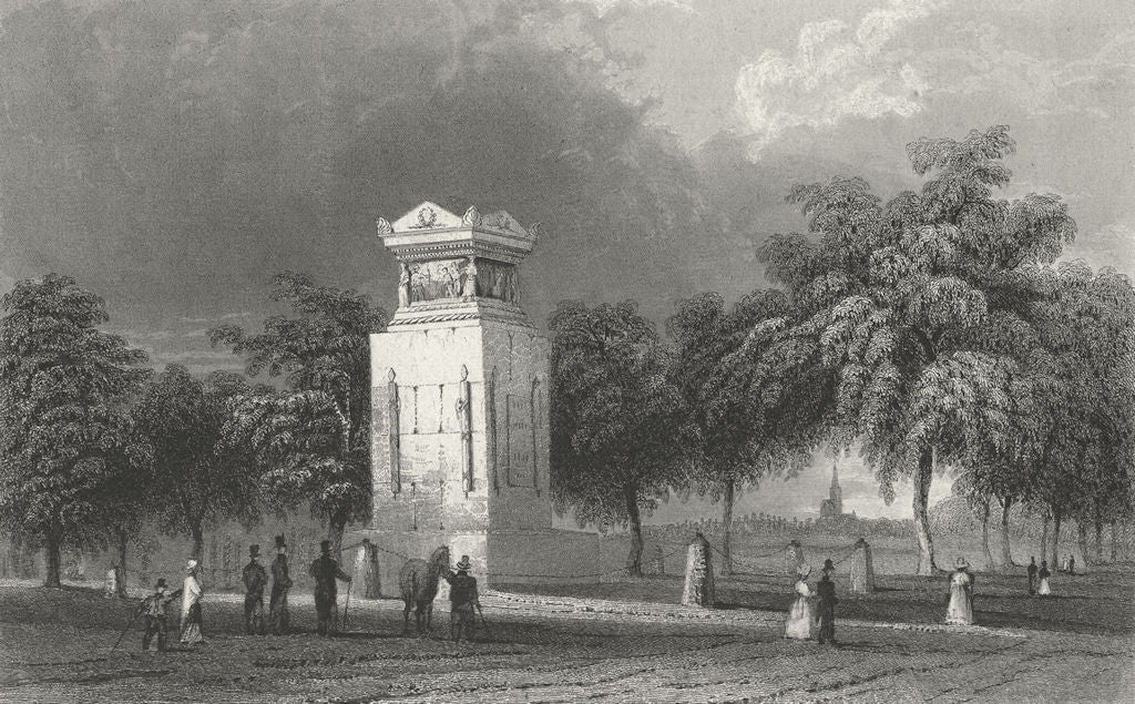 STRASBOURG. Mont Gen Desaix. Germany monument. Horse 1830 old antique print